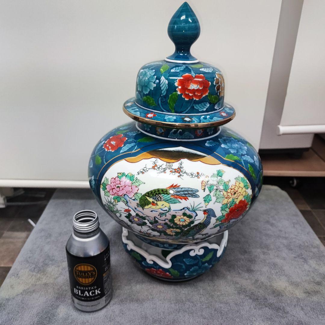 有田焼　金龍窯　博山作　壷　壺　幅奥行き約30cm　高さ約50cm