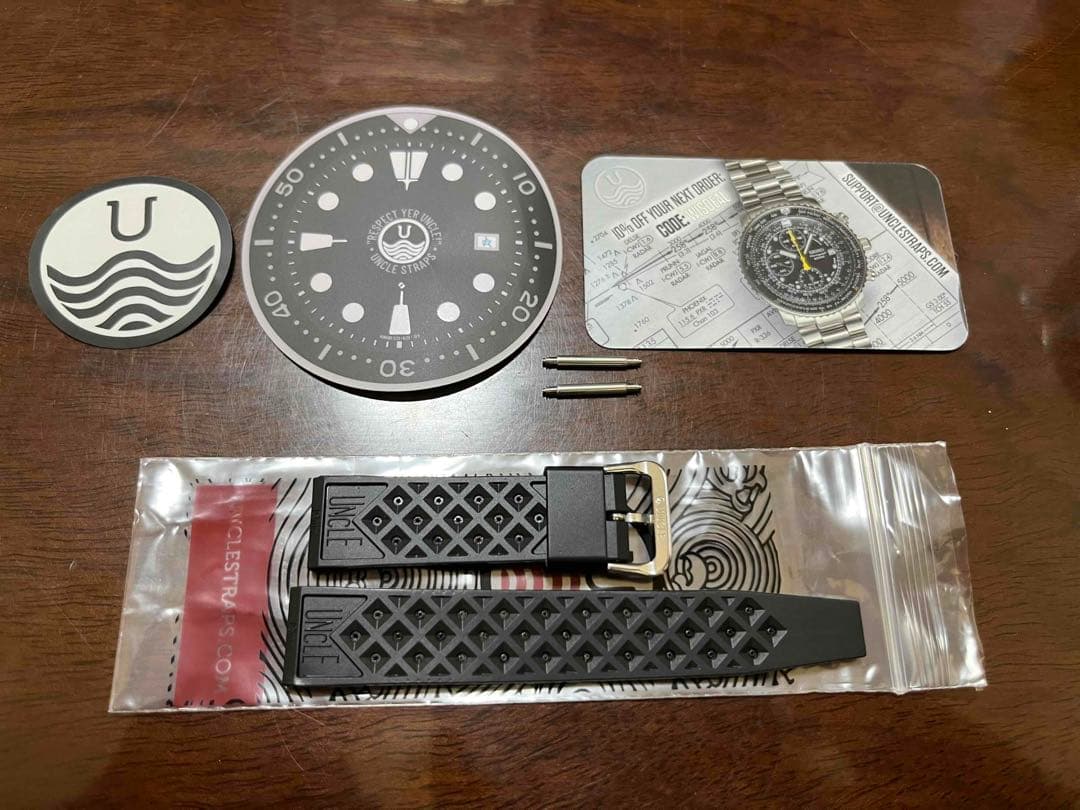 新品 アンクルセイコー　19㎜ トロピックタイプ ラバー ベルト