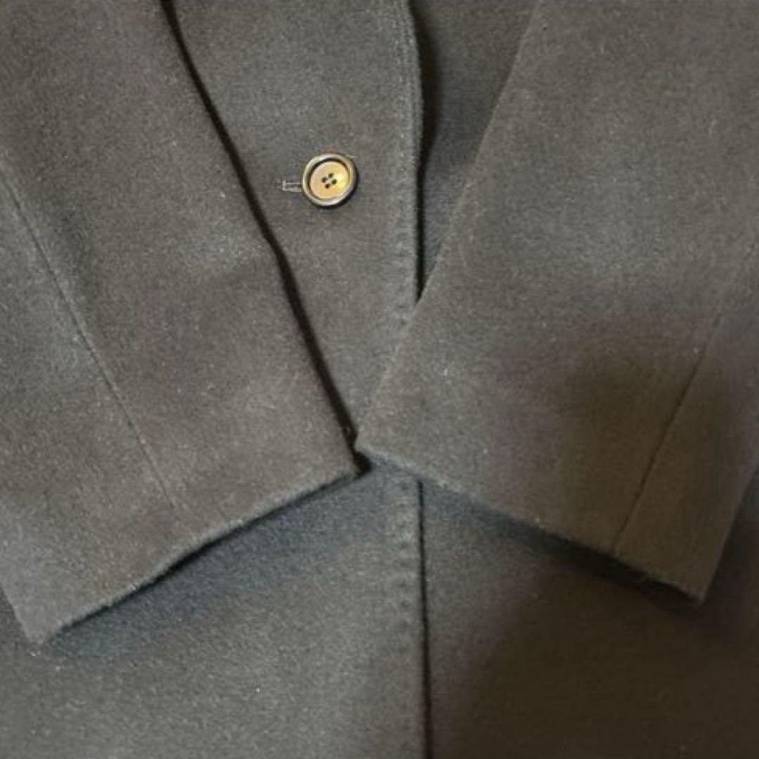 k*p様 美品＊23区 ウールカシミヤビーバー チェスター コート 36 ブラッ
