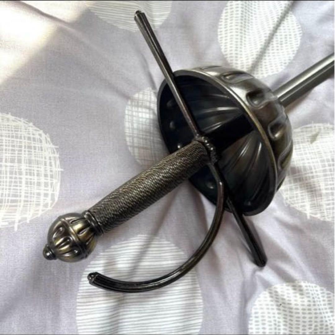 。*様 サーベル　模造刀　本格　コスプレ　赤　騎士　洋風　ヨーロッパ　刀　日本刀