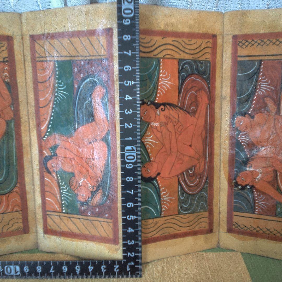 インド？ 春画 シミ・シワ小傷おおいです。イタミおおいです。