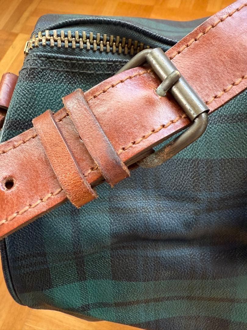 ゴ*ト様 ラルフローレン Polo Ralph Laurenチェック柄ボストンバ