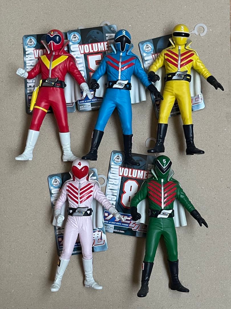 バンダイ　ソフビ魂ゴレンジャー5体セット