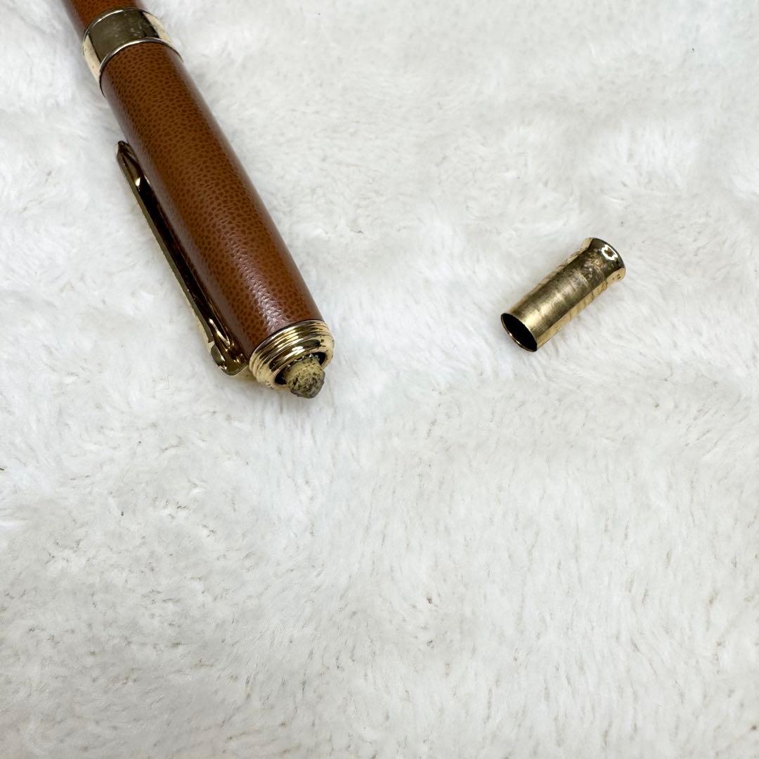 希少☆ Burberry Libera 革張　シャープペンシル　芯径0.5mm