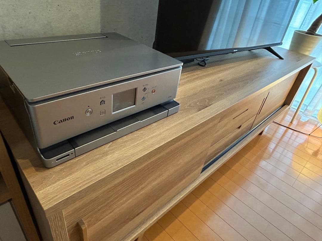 【極美品／大川家具】北欧テイスト/テレビボード/ナチュラル165cm