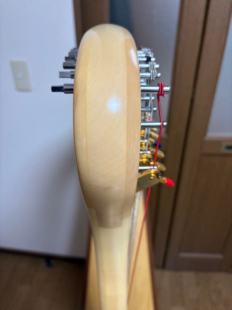 直取限定☆極美品　アオヤマ　ハープ　36弦　140N 唐草模様