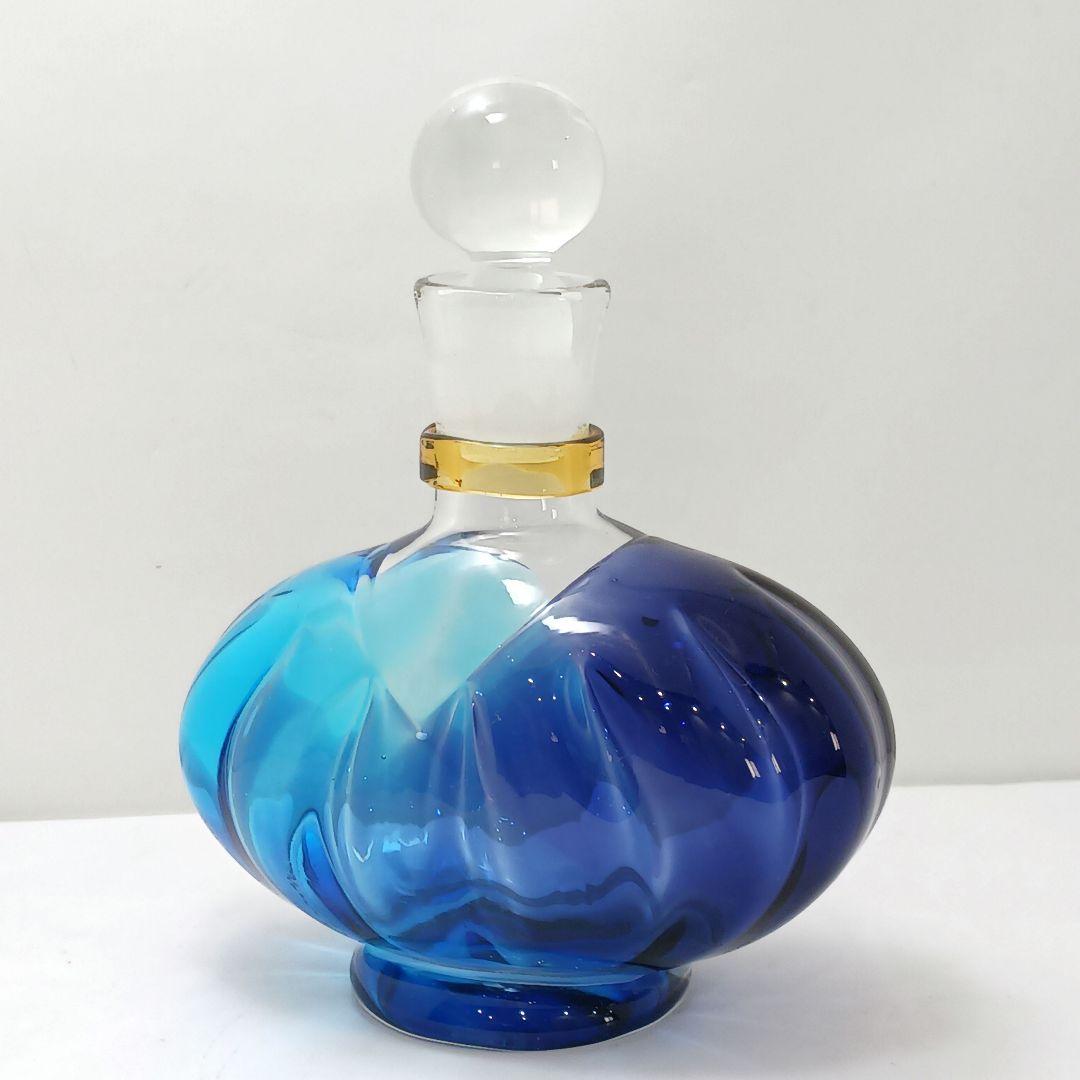 Y2293-62 津軽びいどろ 秋村実 色ガラス デキャンタ 飾瓶　#1