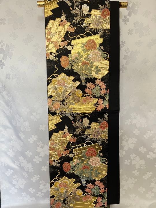 長嶋成織物瀞本金袋帯