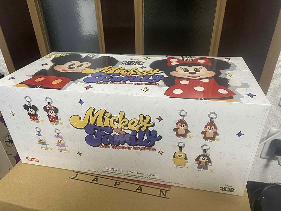 DISNEY ミッキーファミリー キュート ぬいぐるみキーチェーン アソート
