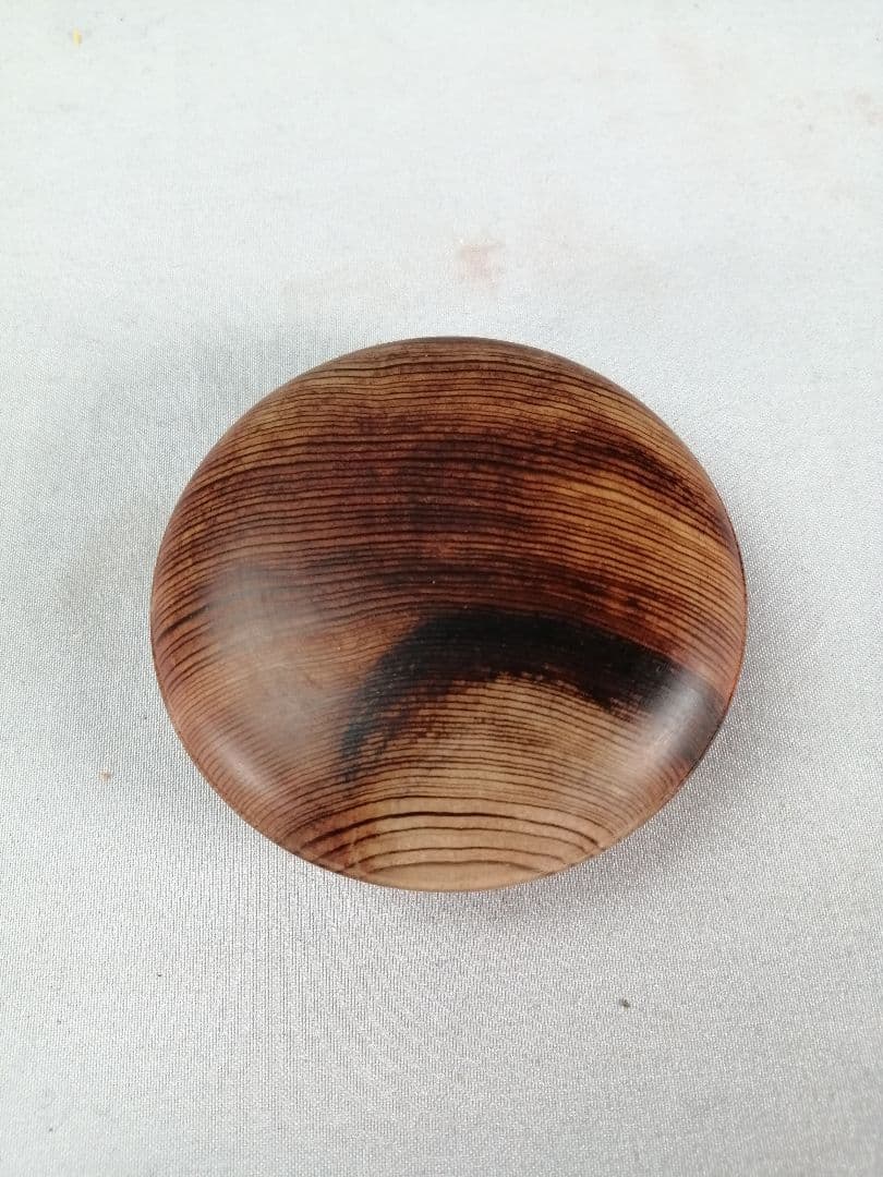 【茶事具】大谷本廟杉古材　木地丸香合　香合324