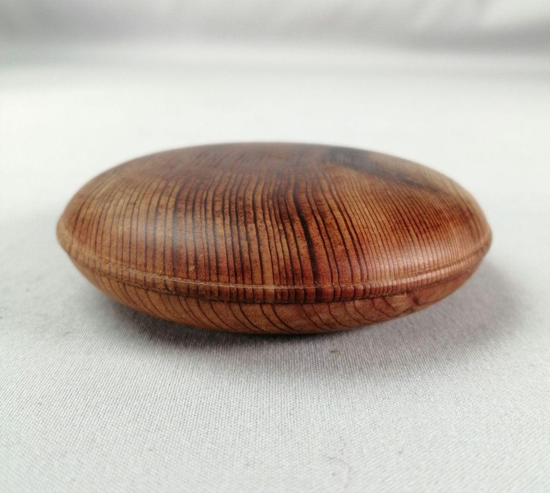 【茶事具】大谷本廟杉古材　木地丸香合　香合324