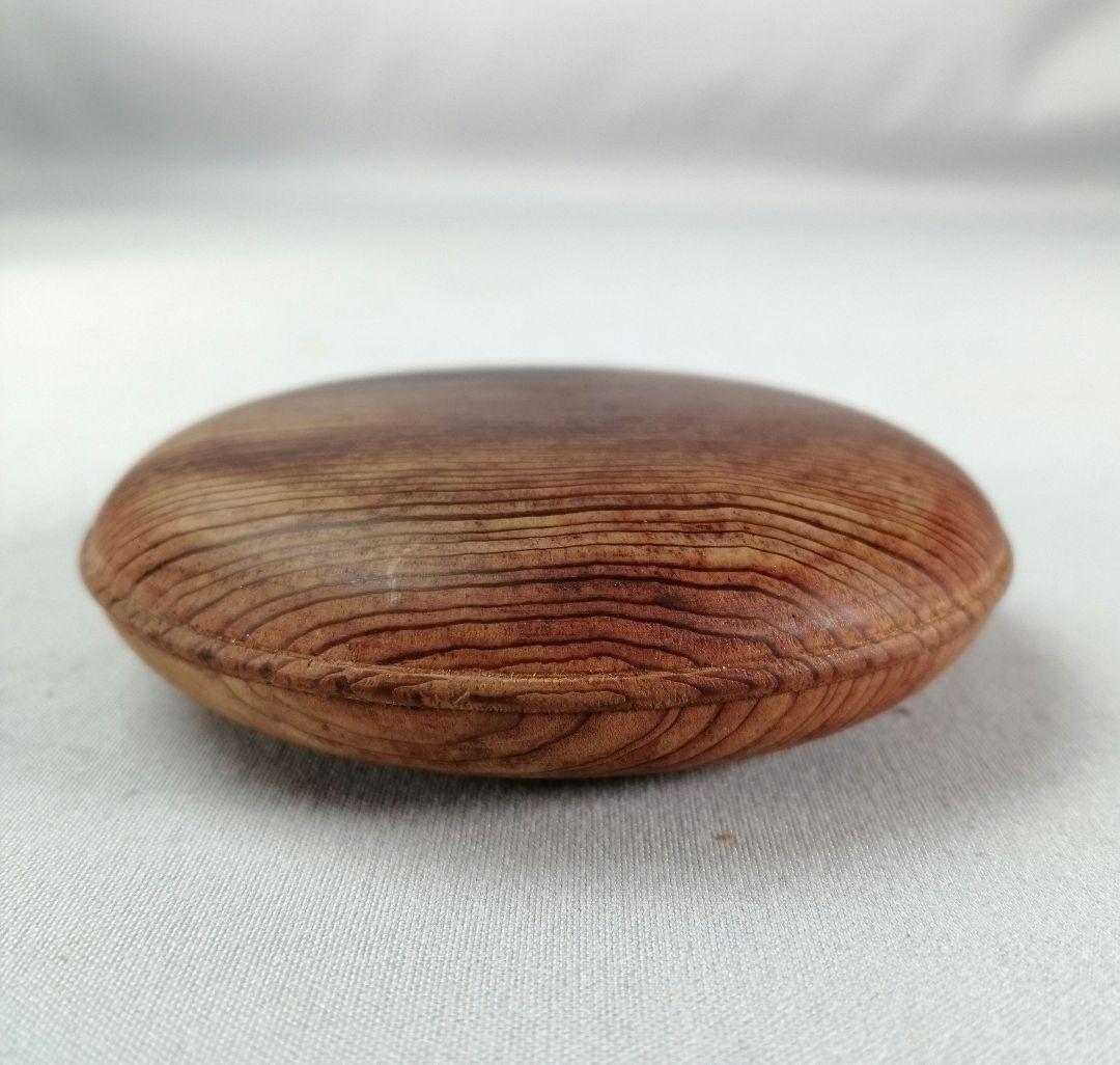 【茶事具】大谷本廟杉古材　木地丸香合　香合324