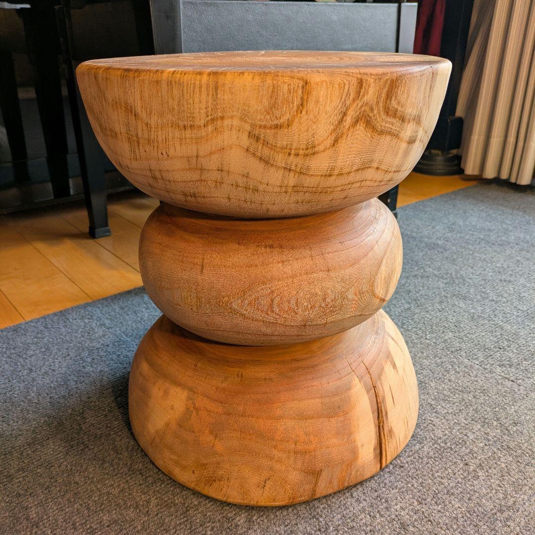 欅　ケヤキ　天然木　切り株　丸太　椅子　スツール　高さ約35㎝