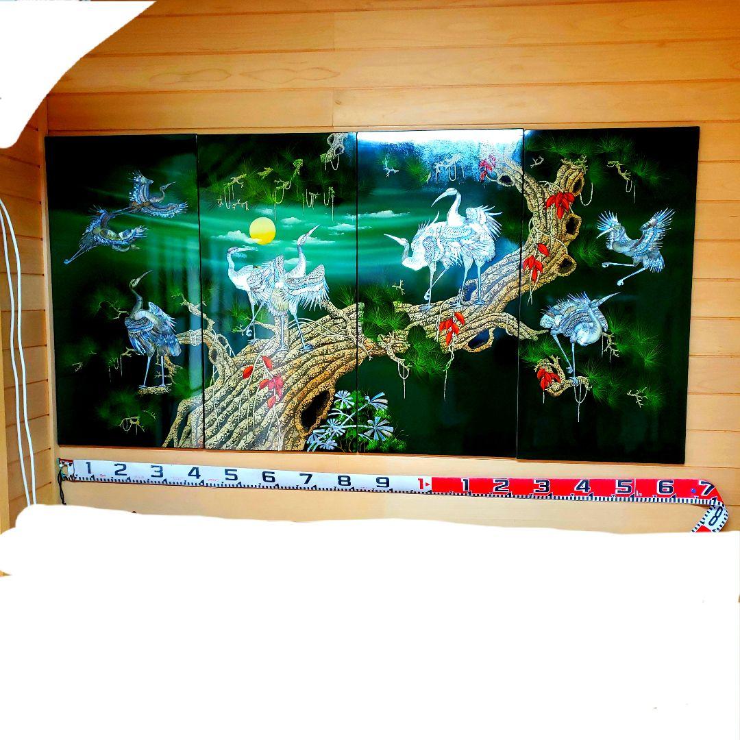 迫力有る精密アート作品。表面クリアー塗装仕上