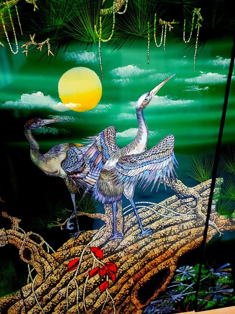 迫力有る精密アート作品。表面クリアー塗装仕上