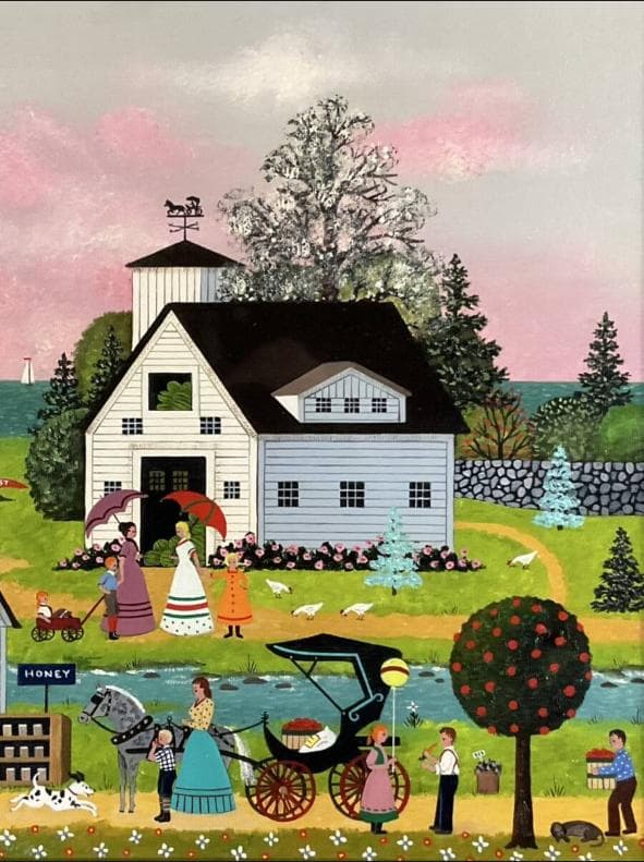 【260万円販売】ジェーン・ウースター・スコット油彩原画