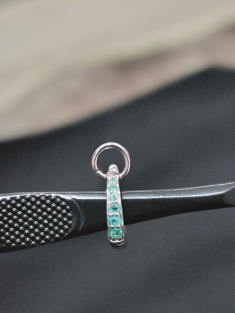 GSTV K18WC パライバトルマリン0.04ct バチカン開閉式　付属品なし