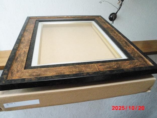 □ 木製デザイン額縁/F6号/E □