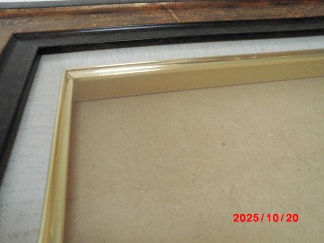 □ 木製デザイン額縁/F6号/E □