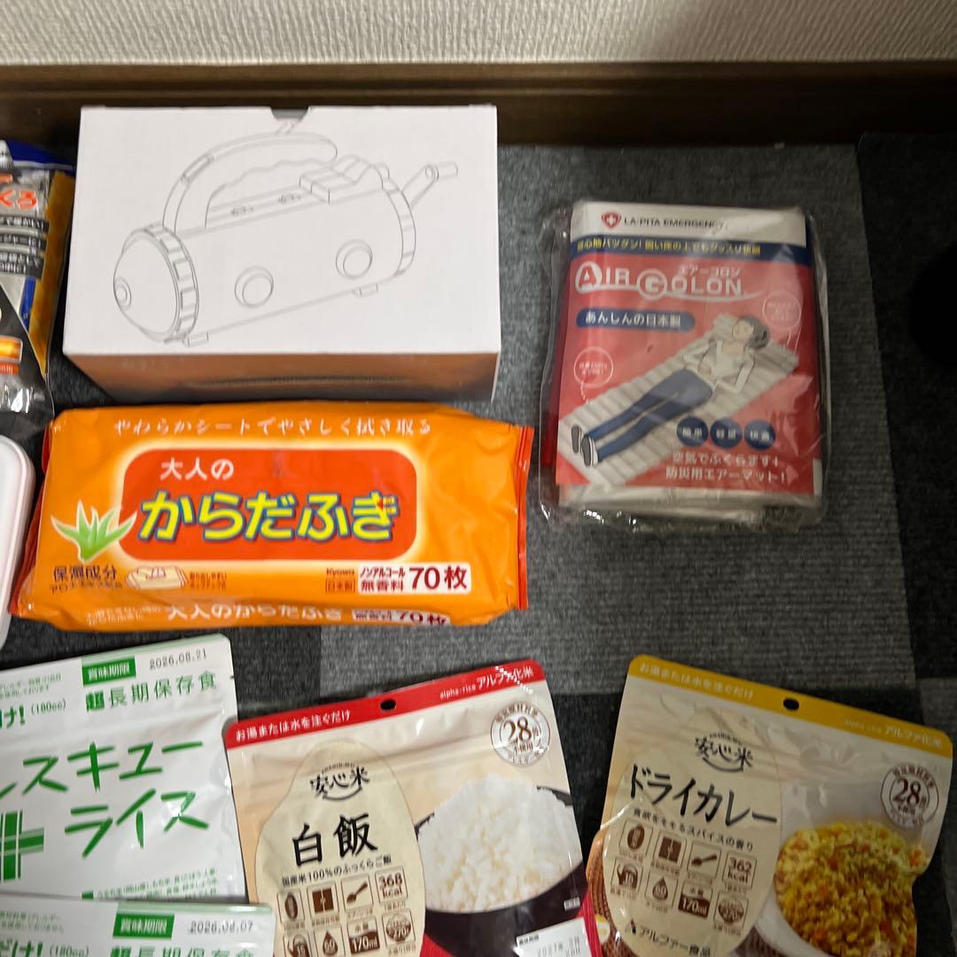 非常用持ち出しリュック