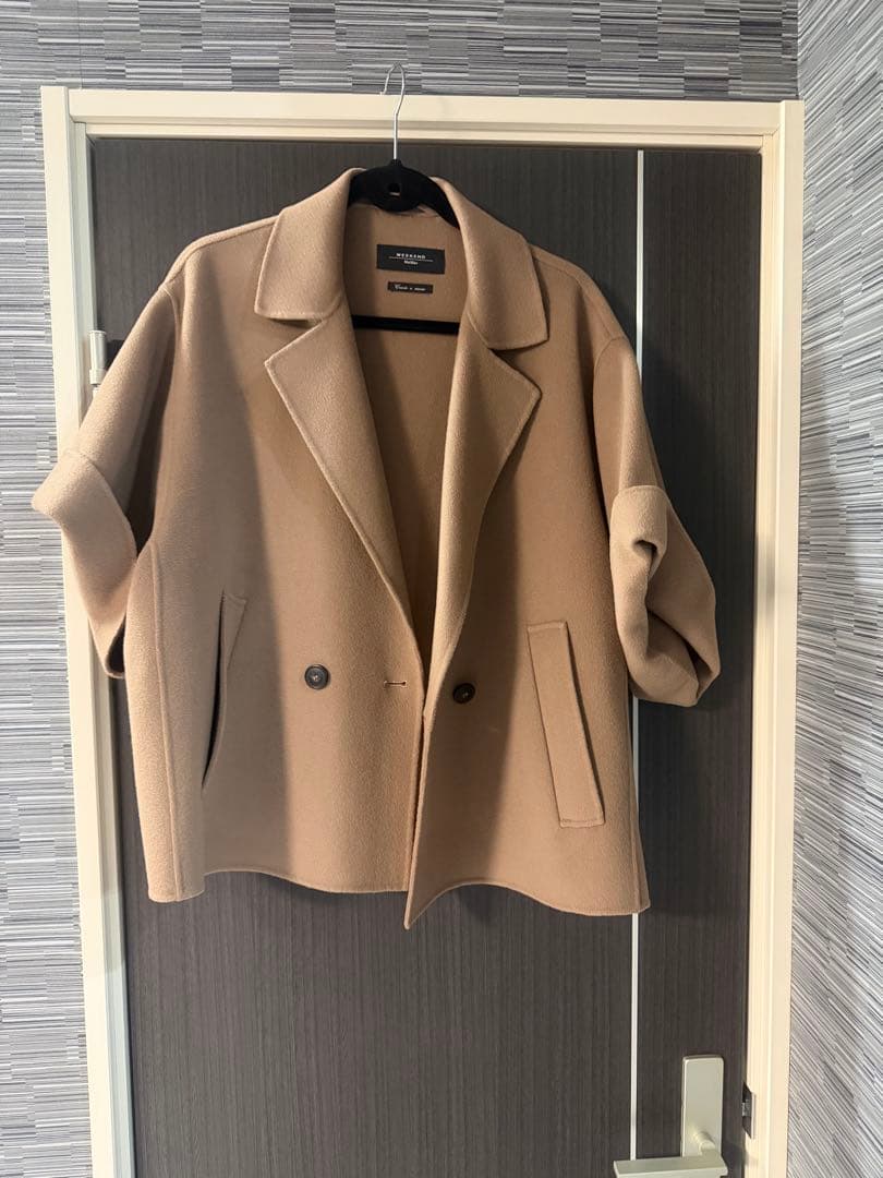 Max Mara Weekend ベージュ ダブルブレストコート