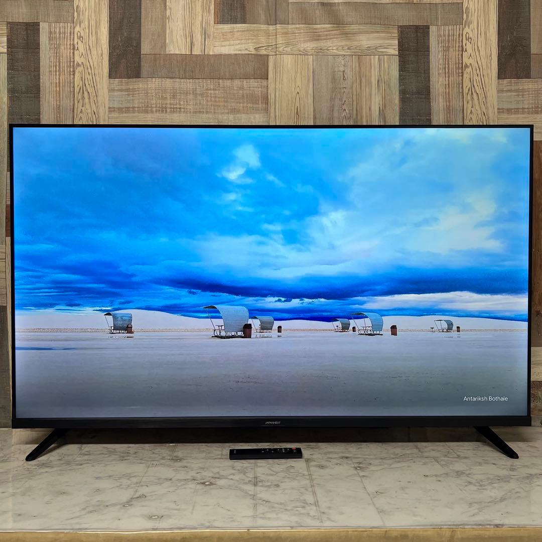 即日受渡❣️全国送料込昨年購入ジャパンネクスト50型4Kモニタースピーカーリモ付