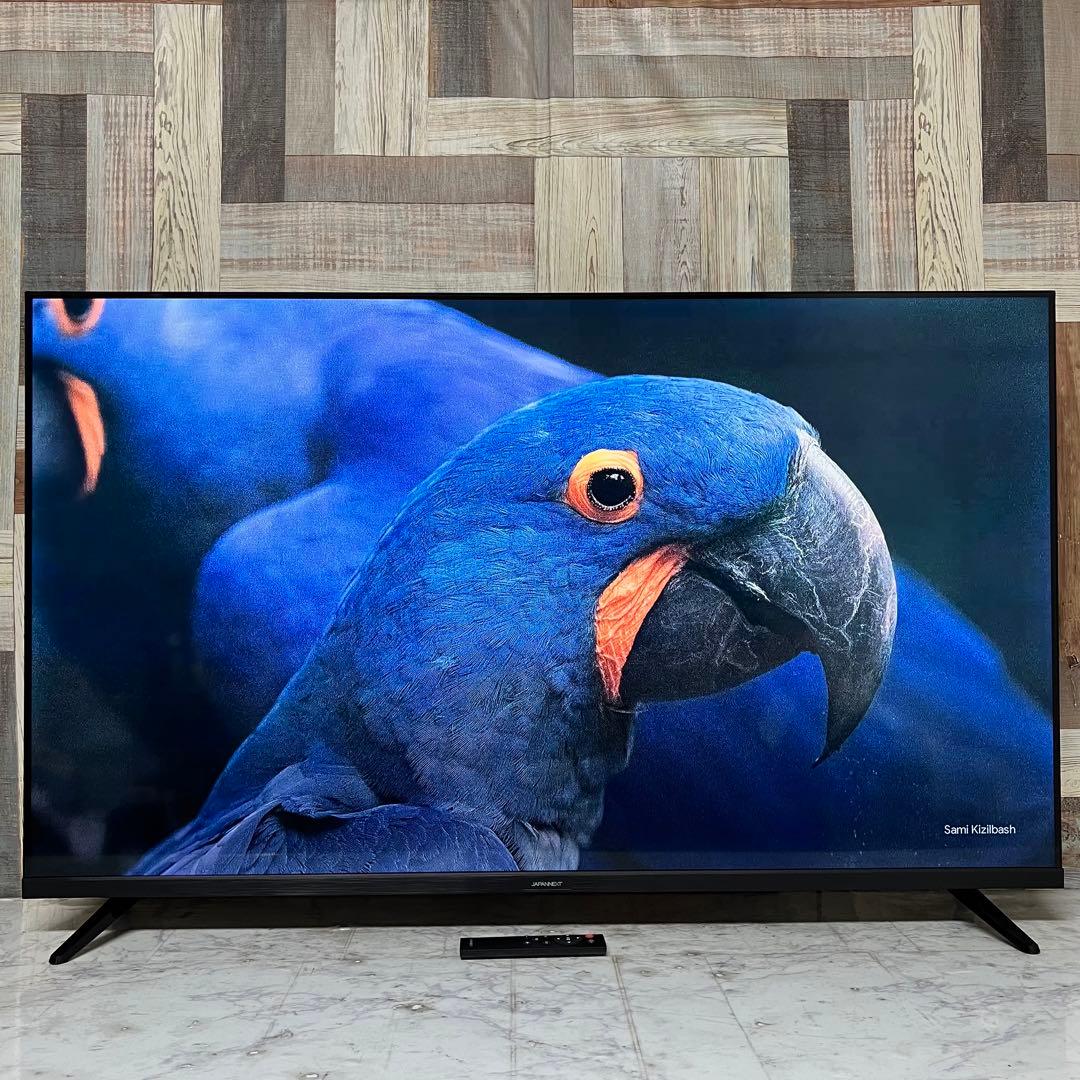 即日受渡❣️全国送料込昨年購入ジャパンネクスト50型4Kモニタースピーカーリモ付