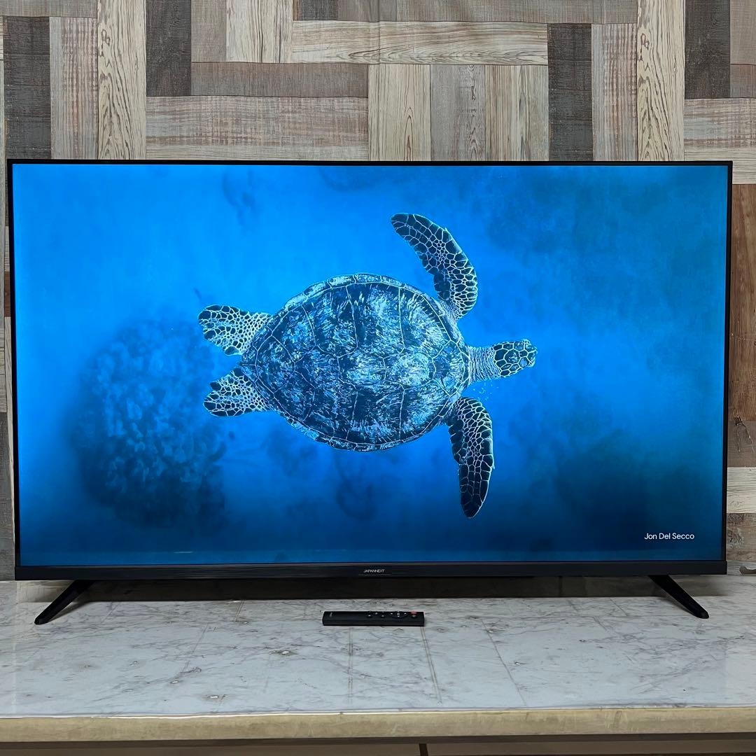 即日受渡❣️全国送料込昨年購入ジャパンネクスト50型4Kモニタースピーカーリモ付