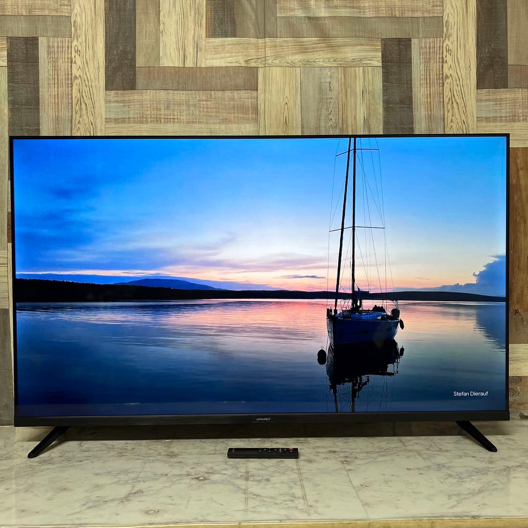 即日受渡❣️全国送料込昨年購入ジャパンネクスト50型4Kモニタースピーカーリモ付