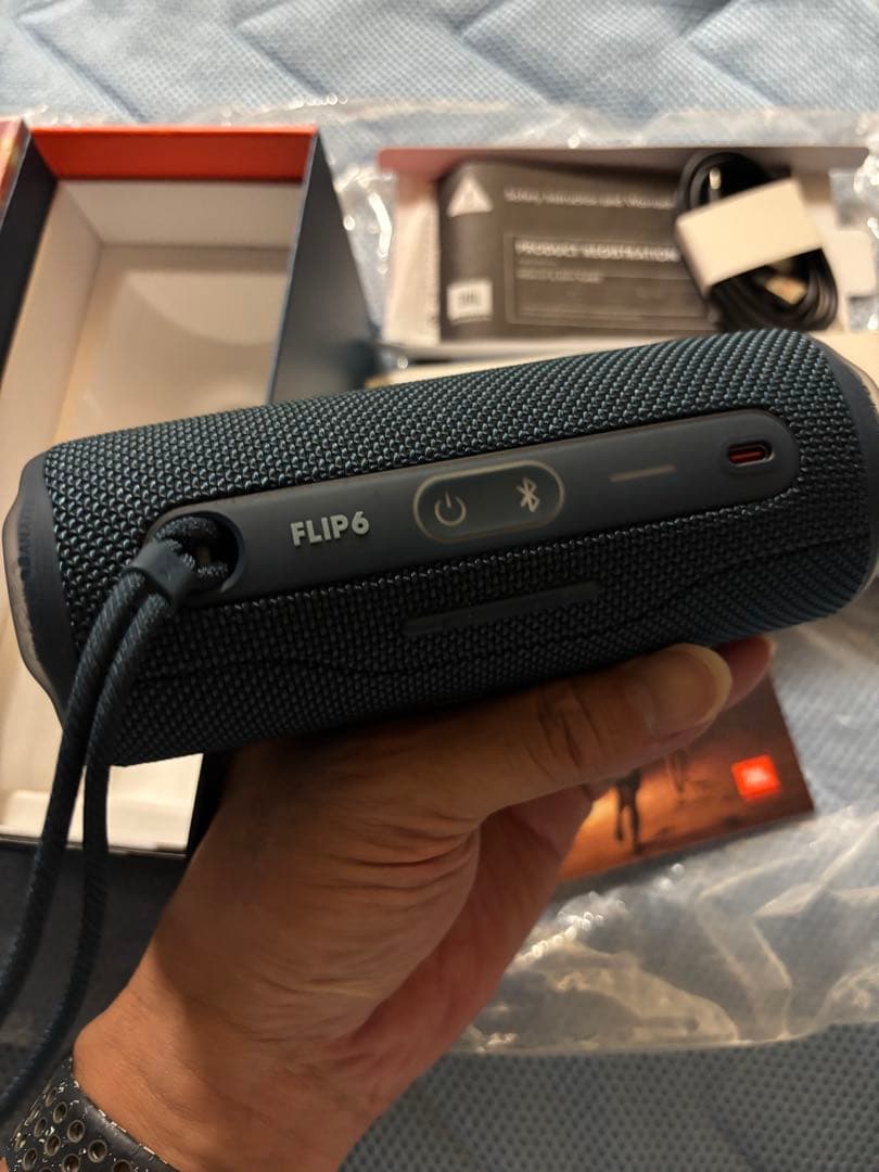 JBL FLIP6 ワイヤレススピーカー　ブルー　美中古　交渉可