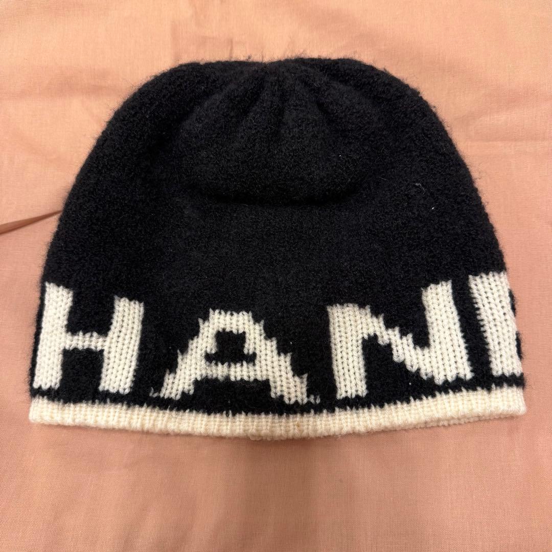美品　シャネル　CHANELニット帽