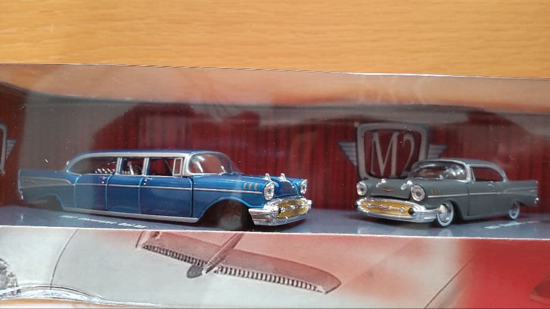 M2machines 1957 Chevrolet Bel Air 3台セット