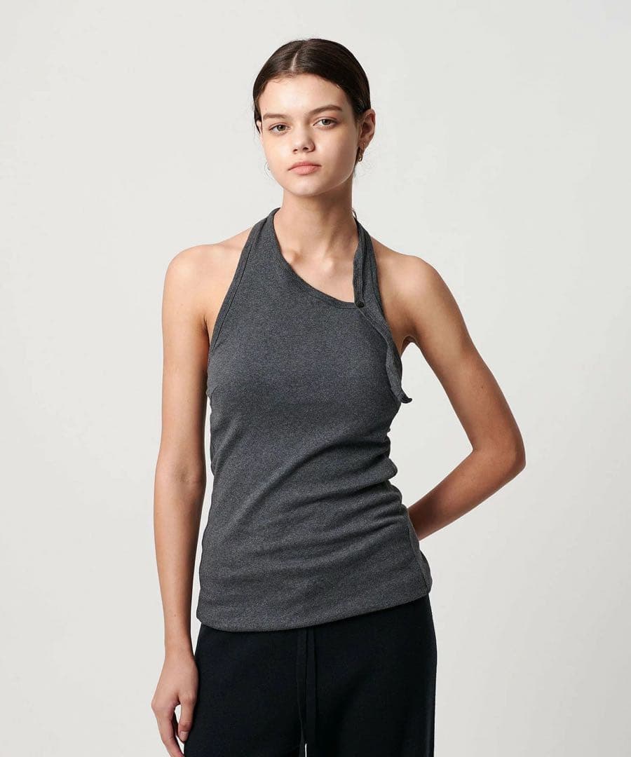 新品 ATTISESSION インナーパット バックタイ ホルターネックトップス