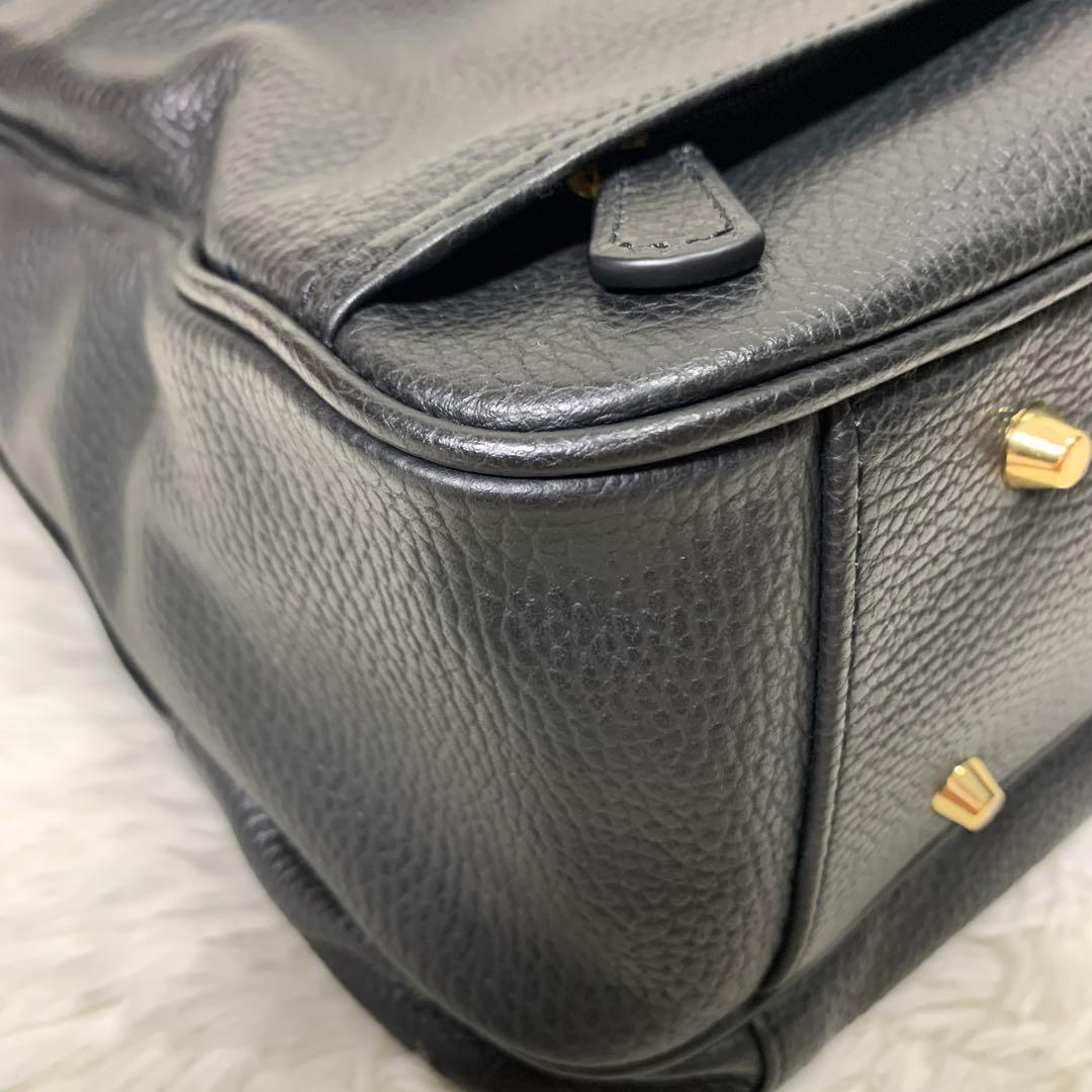 美品 CIMABUE ビジネスバッグ ショルダーストラップ 大容量 金金具