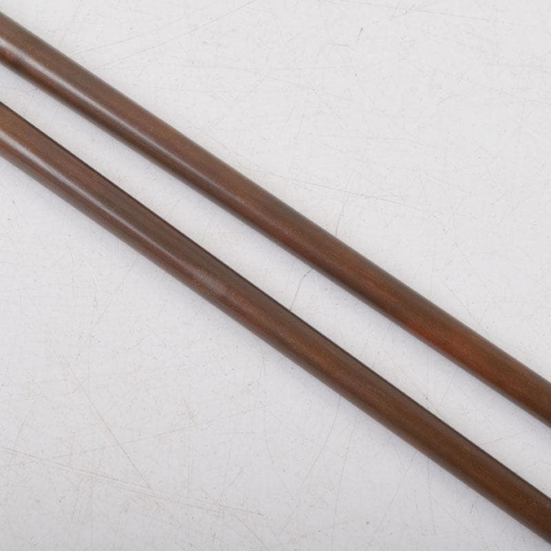 茶道具　御釜師　山口浄雄作　銅製　円能斎好　渦頭火箸　共箱　V　8572