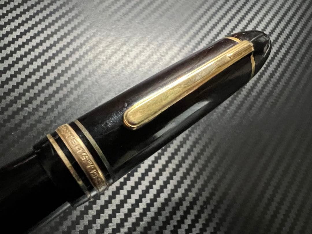 モンブラン 美品 縦溝ペン芯 149 18C 3帯 M 万年筆