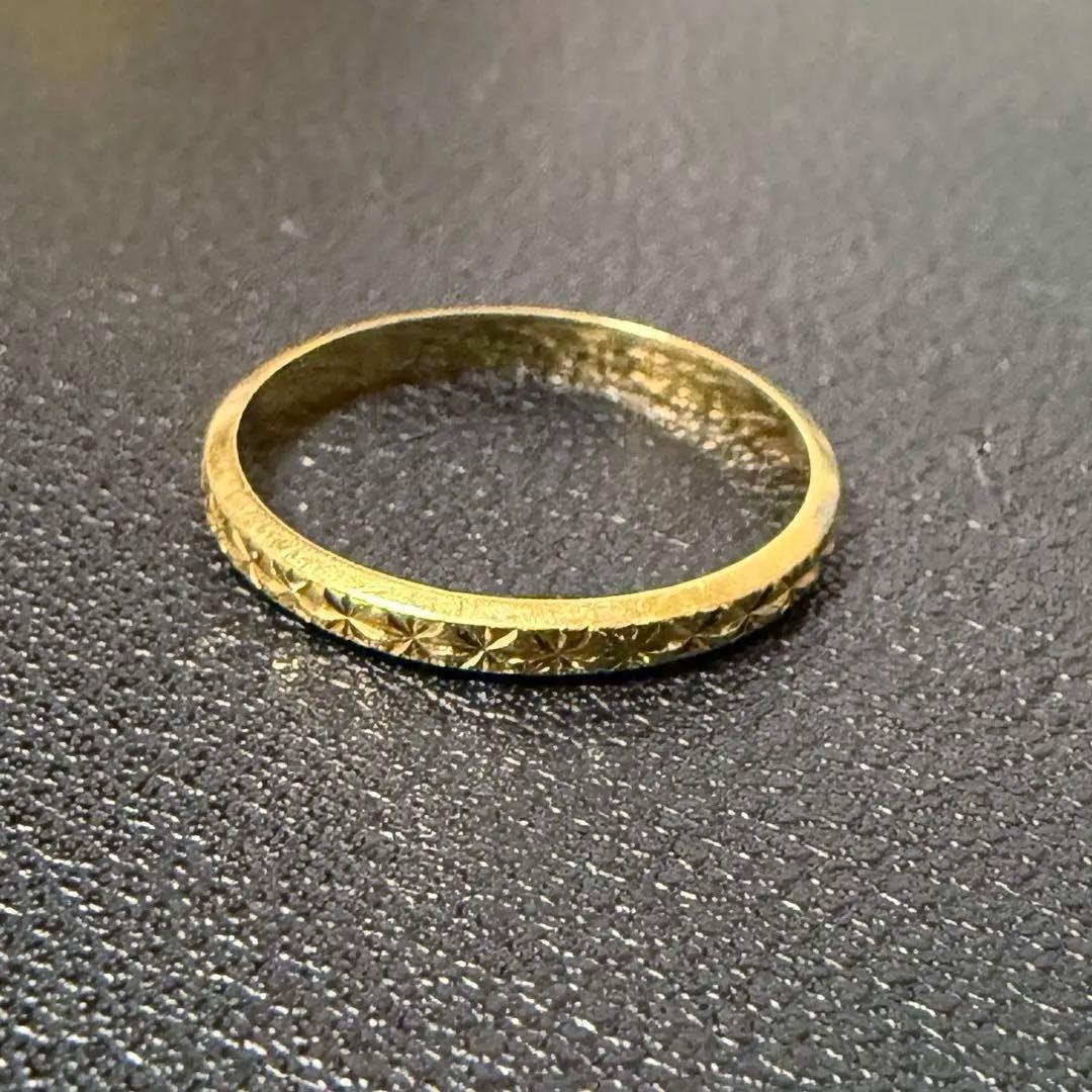 K18YG カットリング 9号