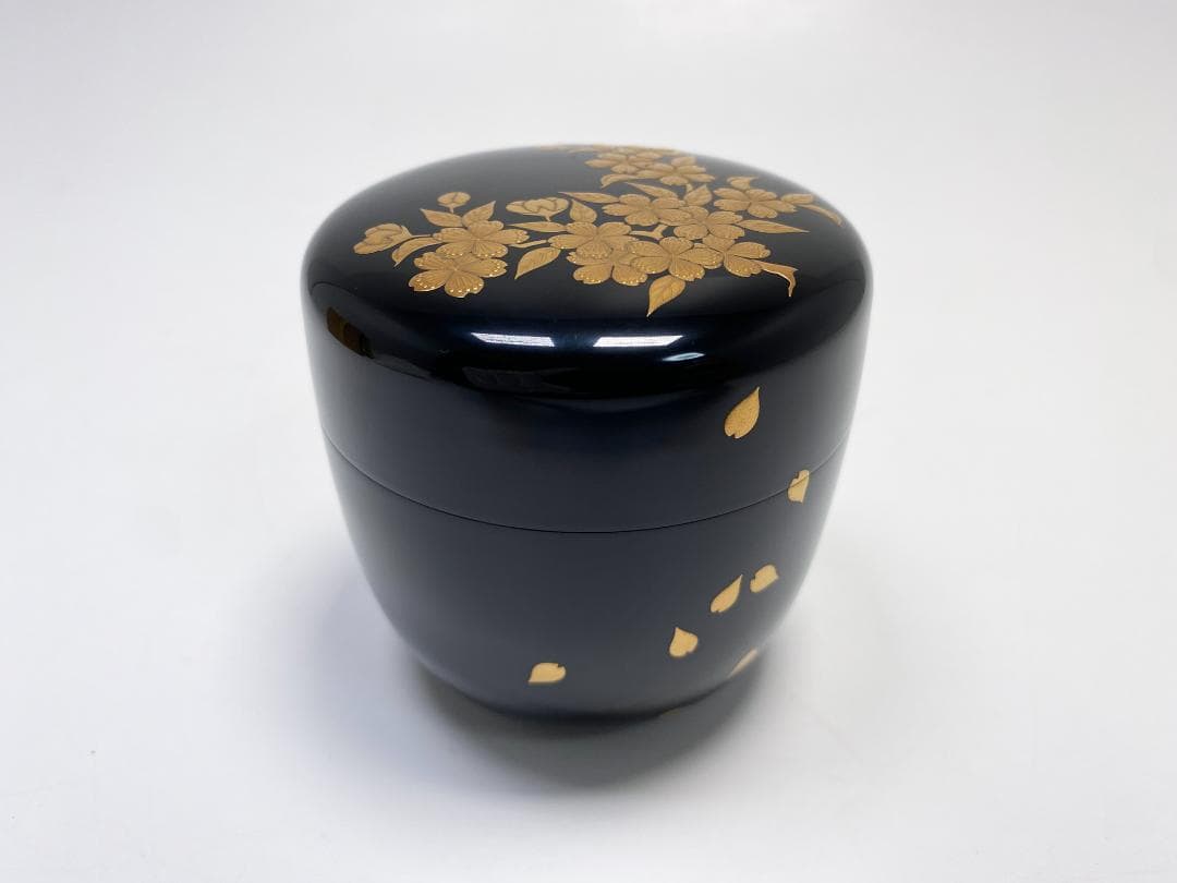 さくら 関口輔聖 蒔絵 大棗 尋牛斎 久田宗也 書付 茶道具 共箱