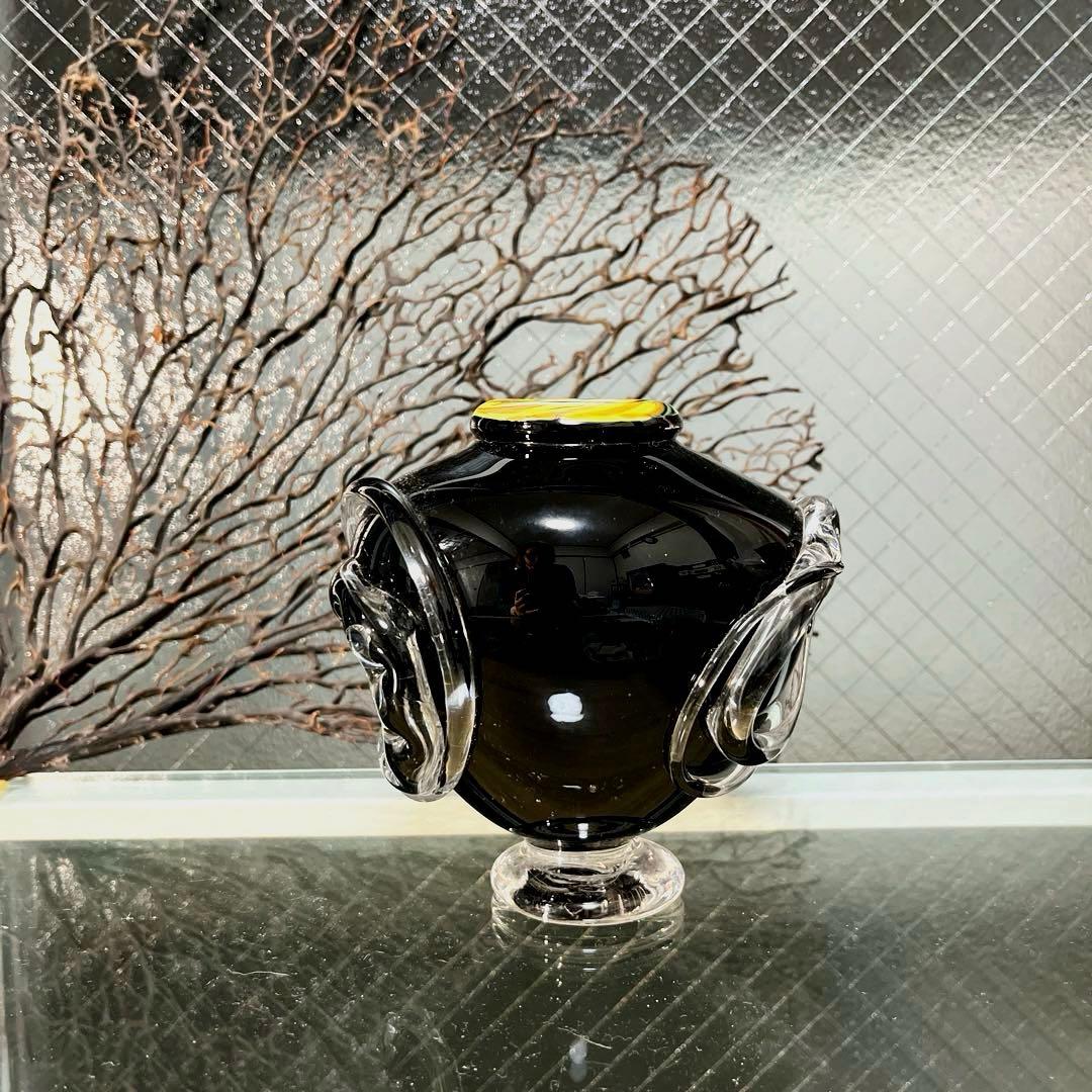 骨董　現代工芸　モダンアート　玉田恭子　雅硝子　花器　花入れ　花瓶　②