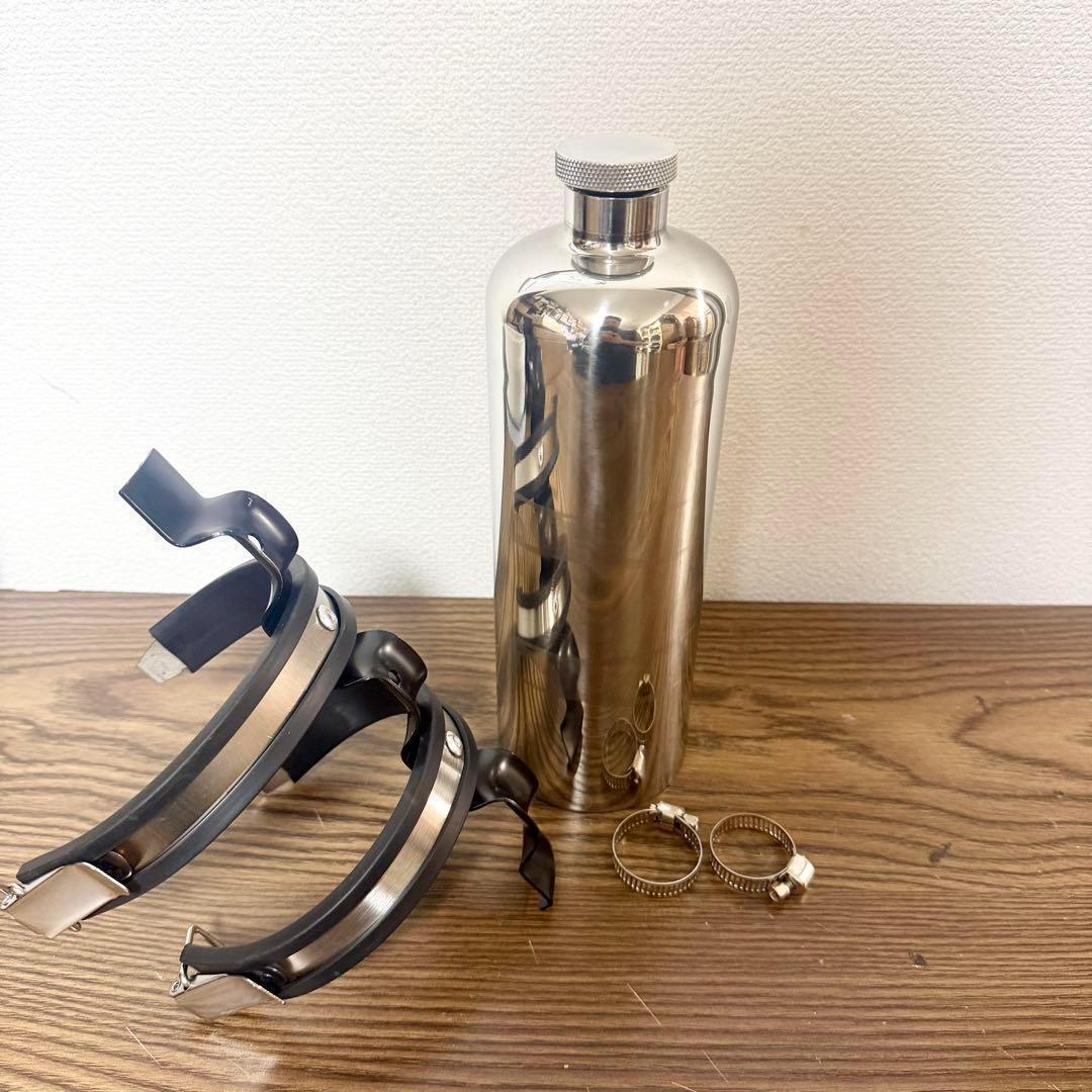 携行缶小　エマージェンシー　ブラケット　ハーレー　タンク　ステンレス　おまけ付き