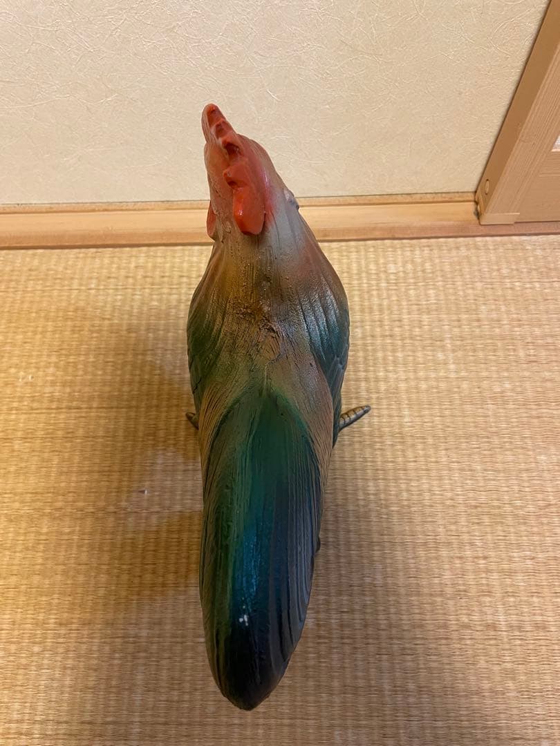 【高級】鉄製　ニワトリ　招福　干支　置物　オブジェ　金属工芸