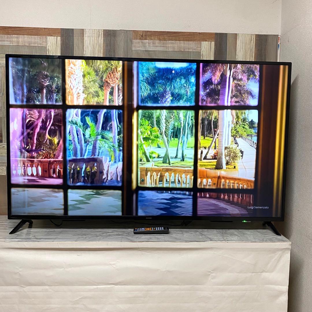 即日受渡❣️全国送料込 3年前購入アイリスオーヤマ65インチ4k液晶ディスプレイ