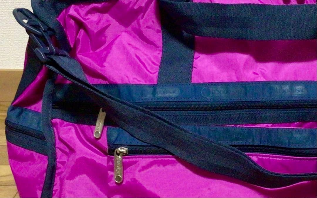 新品　レスポートサック　ラージウィークエンダー　ボストンバッグL ピンクネイビー