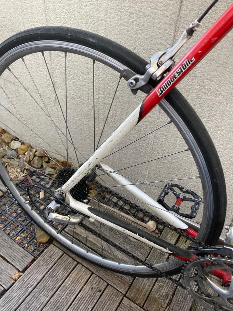 アルミニウムロードバイク 赤白 700C