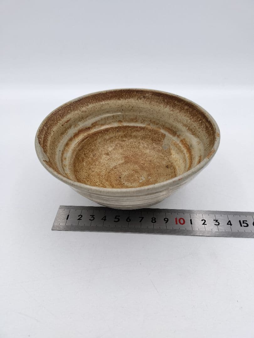 c392　茶碗 出雲楽山焼 10代長岡空處 木箱 茶道具　古物