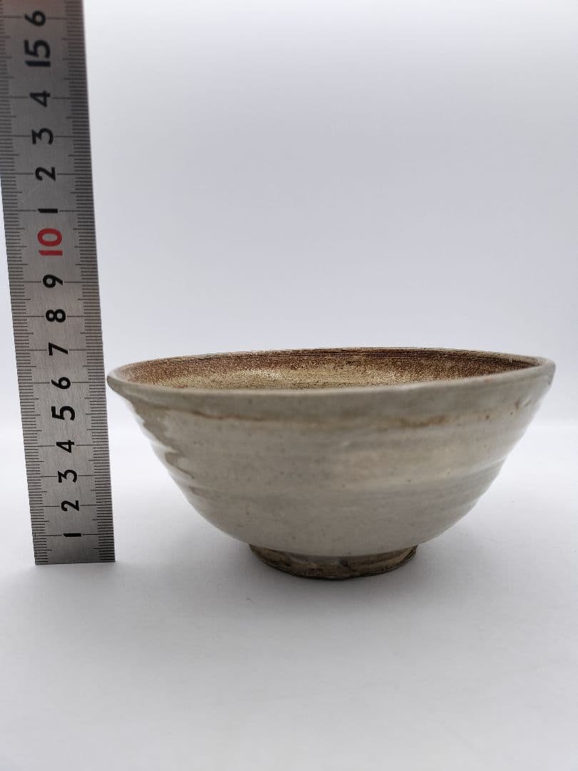 c392　茶碗 出雲楽山焼 10代長岡空處 木箱 茶道具　古物