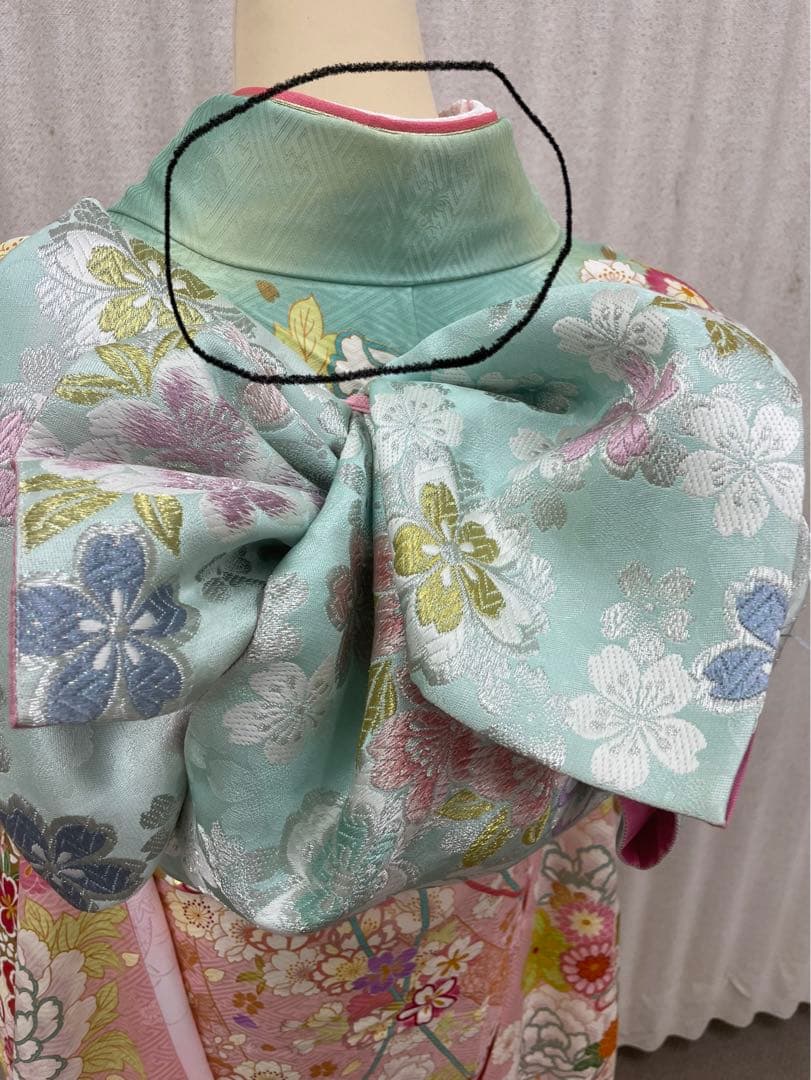 正絹　振袖　フルセット