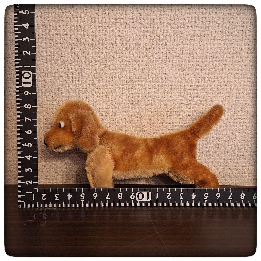 【希少 ミニチュアダックス 13cm】ヴィンテージ ポンチ目 ぬいぐるみ ココア