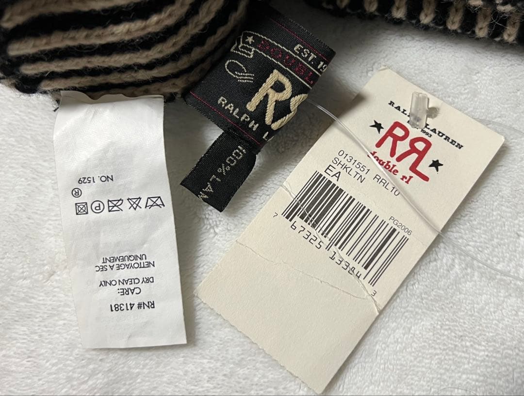 新品 RRL ダブルアールエル ウール ミトン グローブ 手袋 ラルフローレン