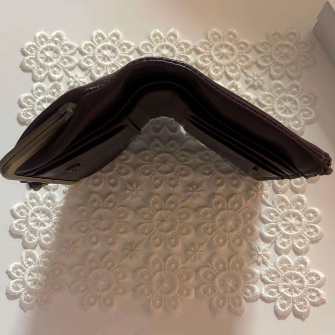 新品 Dakota ダコタ【リードクラシック2】がま口財布 二つ折り財布 チョコ